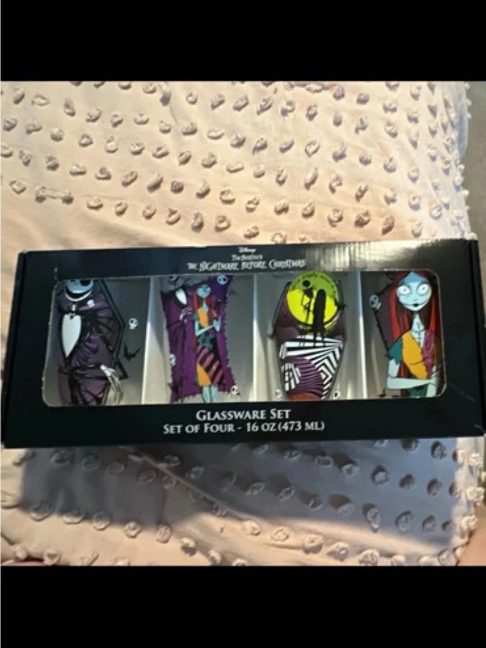 Disney The Nightmare Before Christmas Glassware Set - Black/Purple/Red/Turquoise